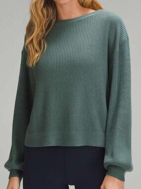 Lululemon Reversible Crossover Sweater Medium Forest
